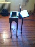 Game table opened on one side.