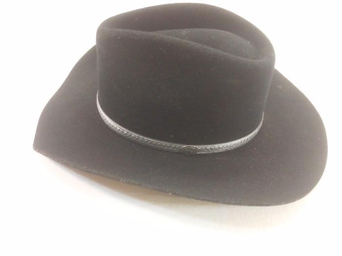 Black Stetsen Wool Cowboy Hat