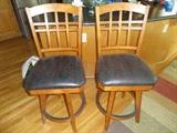 Craftsman Style Swivel Bar Stools