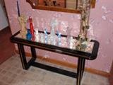 Ebony & Glass Entry Table