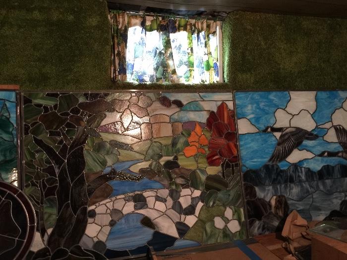 4'X3' Stunning Stained Glass...many scenes to choose from!