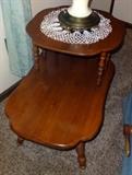 End Table with 2 Tiers      http://bid.auctionbymayo.com/view-auctions/catalog/id/7395/lot/929480/?url=%2Fview-auctions%2Fcatalog%2Fid%2F7395%2F