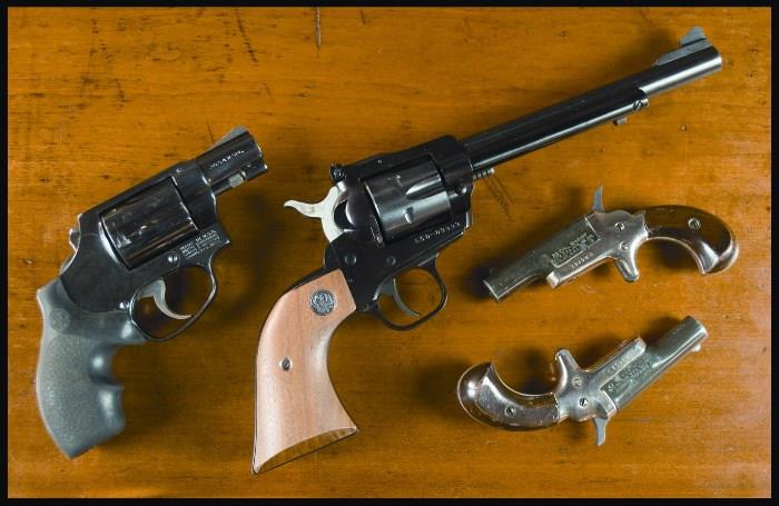 lot #5, 39 & 133 - SMITH & WESSON REVOLVER, STURM RUGER REVOLVER AND PAIR OF COLT DERRINGERS