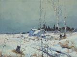lot #702 - SYDNEY M. LAURENCE (New York/Alaska/California, 1865-1940) OIL ON CANVAS LAID ON BOARD 