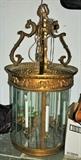 Brass & Crystal Chandelier