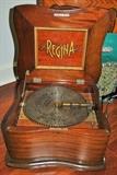 1893 Regina Table Top Music Box with many discs