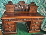 Hand Carved Desk