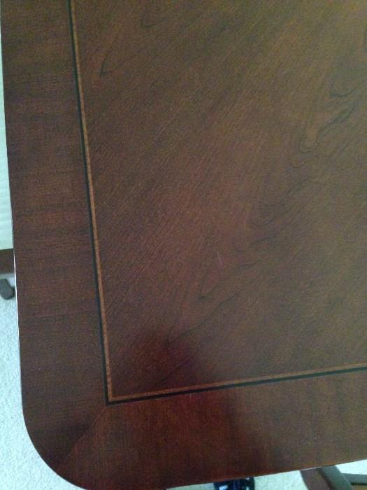 Close up detail on dining room table