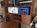 #8 oak shelf on top of desk $40 —