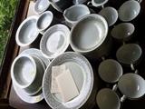 #26 Noritake 12 place setting Naples pattern $275
serving pieces are separate. 