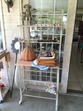 #57 White Bakers Rack $75