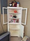 #36 White Corner Curio Cabinet $125 —