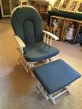 #10 Glider Rocker with Ottoman $100