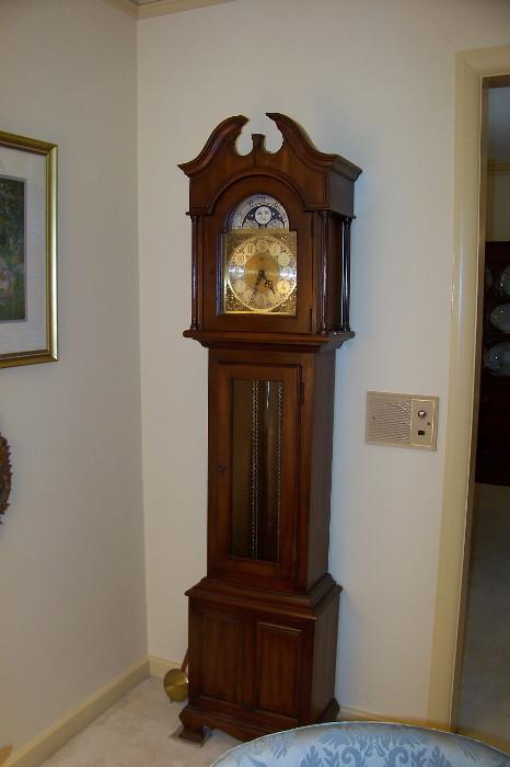 Grandfather clock in the living room