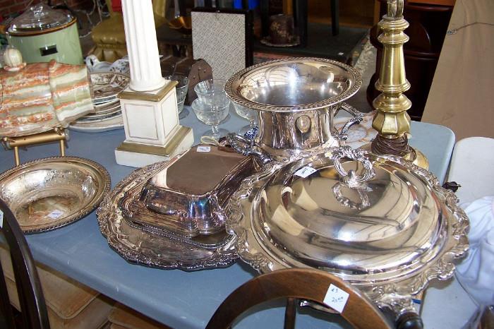 Lots of silverplate - located in the garage