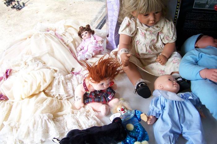 Collectible dolls and doll clothes