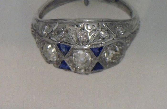 Another view of the platinum ring