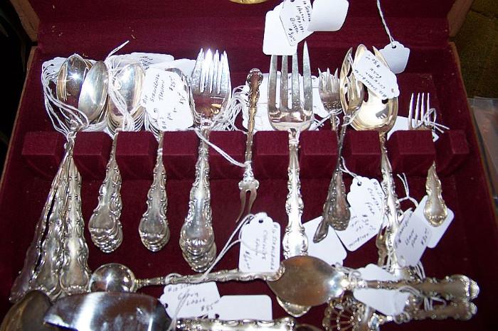Sterling - assorted pieces of Strasbourg