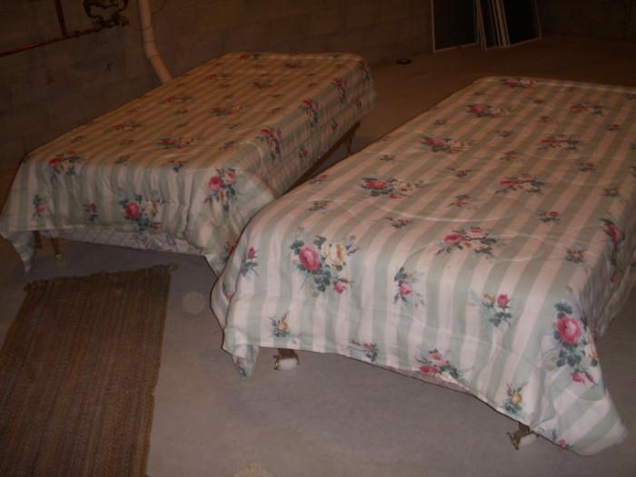 Pair of "As Found" twin beds