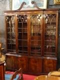 Vintage Baker Furniture George III mahogany breakfront