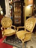 Pair Louis XV style armchairs