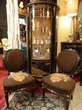 Pair Louis XVI style chairs