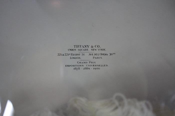 Tiffany White Ostrich Feather Fan with Original Box