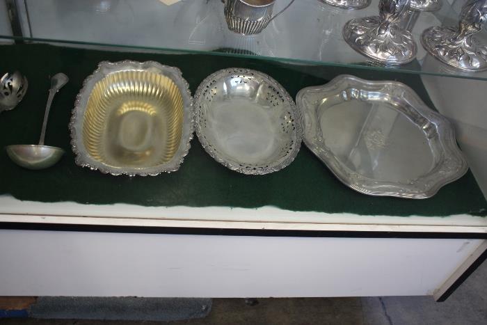 290 Troy Oz Sterling Flatware, Trays, Candles, Salt & Pepper Shakers, Cream & Surgar Dishes