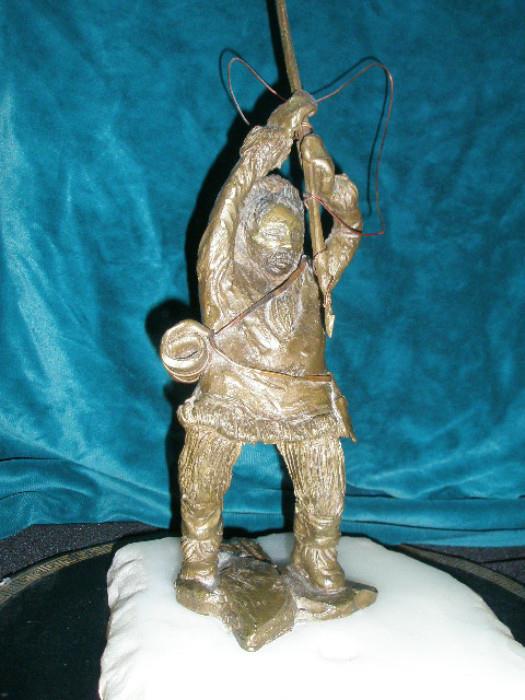 Bronze "Eskimo Hunter"