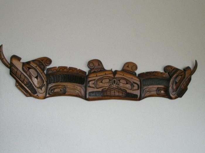 Exceptional Kwakiutl Wood Carving by Larry Hunt
