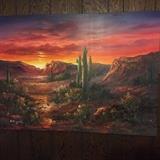Desert original oil painting by Dugger
