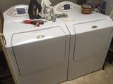 May tag touchscreen front loading washer and dryer.