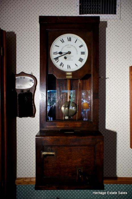 Antique Gledhill-Brook Time Recorder Ltd Clock