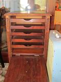 Vintage Hepplewhite Sheet Music / Record Cabinet with Drop down front and storage. (Likely circa 1940's)