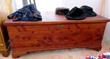Vintage Large Lane Cedar Chest / Blanket Chest; Hats and other items shown are also available