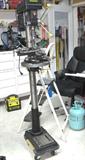 Heavy Duty 13" Floor Drill Press with adjustable tilt table for angle boring, 3/4 HP motor, variable speed spindle 220 - 3600 RPMs, with additional  Table extension and adjustable fence for holding and stopping applications, additional accessories too...drill sets, jigs and fixtures, Cross slide vise,