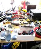 Some of the hand and power tools that are available in this sale.  As pictured...various types & size pipe wrenches, hammers, open ended wrenches, socket sets, socket drivers, DeWalt Circular Saw in case, power stapler...all items pictured are available for sale.