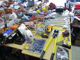 Some of the hand and power tools that are available in this sale.  As pictured...various types & size pipe wrenches, hammers, open ended wrenches, socket sets, socket drivers, bolt cutters. Other items pictured are also available