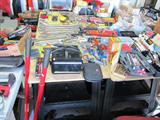 Some of the hand and power tools that are available in this sale.  As pictured...various types & size pipe wrenches, hammers, open ended wrenches, socket sets, socket drivers, bolt cutters. Other items pictured are also available