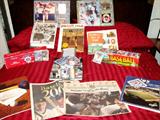 Some of the Collectible Sports Memorabilia that are available in this sale...New York Yankees Memorabilia...Thurman Munson and Don Mattingly montages, Photos...Paul O'Neil (signed), Mickey Mantle, MLB programs including 90's era World Series Program, sets of baseball trading cards...1988 Score Set, 1988 DonRuss Set, 1990 Fleer Set, Other baseball trading cards too including Derek Jeter Rookie card; Other MLB memorabilia too