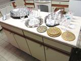 Some of the excellent glasswares that are available in this sale...Good crysatal stemware... Villery and Bach; Also some of the silverplate items available in this sale.