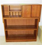 Book Shelf with File Topper...File topper has door storage and mail slot storage...light finish