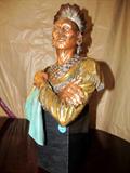 Very Collectible Limited Edition  "Legends" C.A. Pardell's Metal / Composite Art Sculpture entitled "Enduring"...sculpture of Chief Black Hawk.  A retired no longer in production  limited edition sculpture that originally sold for $1,250.  (Limited Edition No. 285 of 950)
