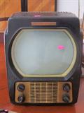 excellent accent item...a vintage GE "Locomotive" Black & White TV...model 10T6 (Tube Type TV...likely circa 1950's)