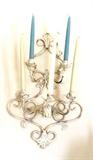 Lovely ornate metal sconce with 5 candleholders