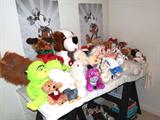 Collection of stuffed animals & toys.  Disney Artworks shown are also available
