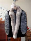Beautiful Vintage Ladies  Fur Coat...fur trim collar with wool sleeves...very stylish coat.