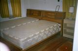 Vintage Mid Century Sumter Bedroom Set (other pieces in separate pictures) As pictured 2 Single Size (long) Bed Sets - Headboards with storage, Mattresses, Boxsprings & frames