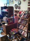 estate has great collection of books, dvd's, cd's, cassette tapes, vcr tapes, and several Commodore 65 computer systems, plus a few games