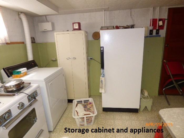 Storage Cabinet and Appliances